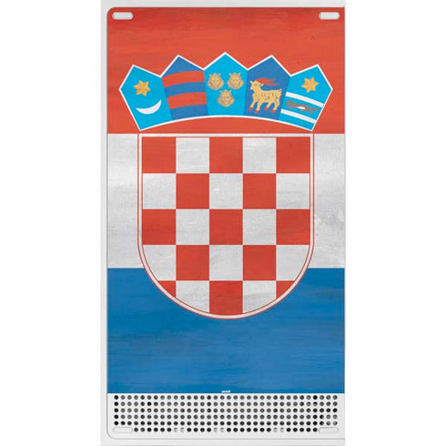 Croatia Flag Distressed Xbox Series S Skins